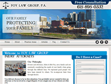 Tablet Screenshot of foylawgroup.com